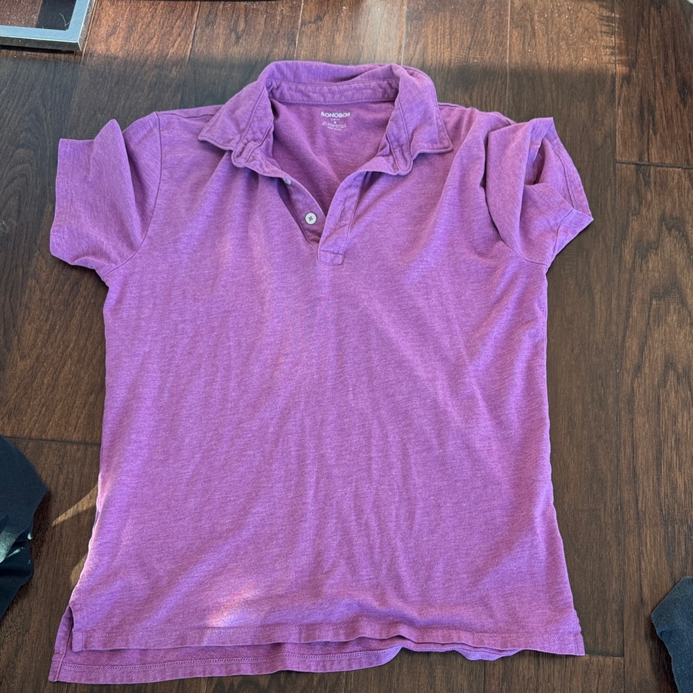 Bonobos Purple Polo Shirt men medium
